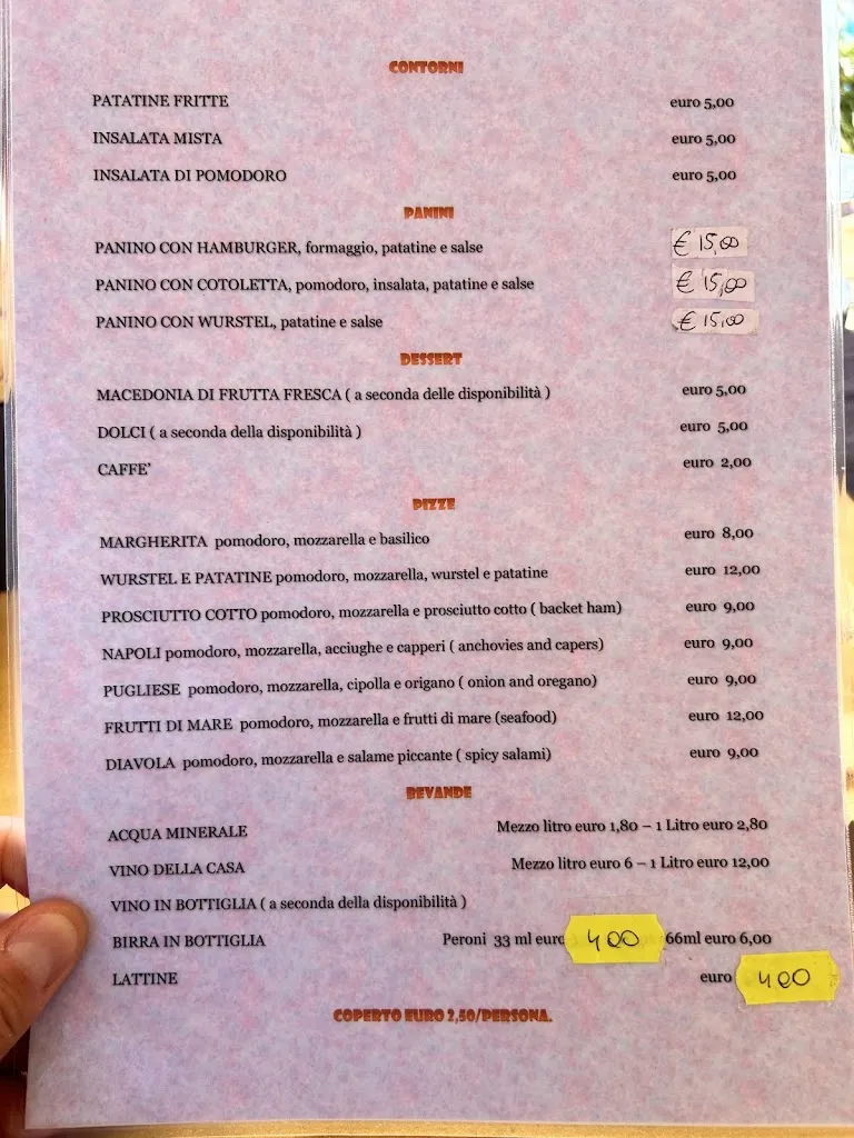 Menu_Ristorante La Livornese Di Giuseppe Calabrese_Isole Tremiti_image_2