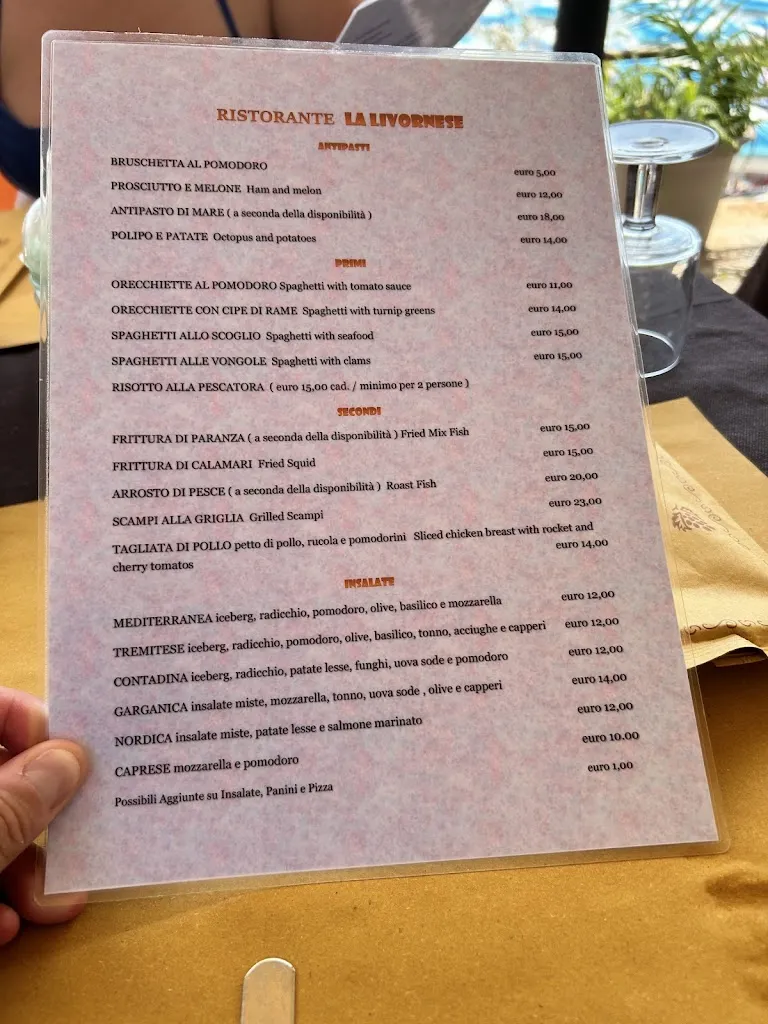 Menu_Ristorante La Livornese Di Giuseppe Calabrese_Isole Tremiti_image_3