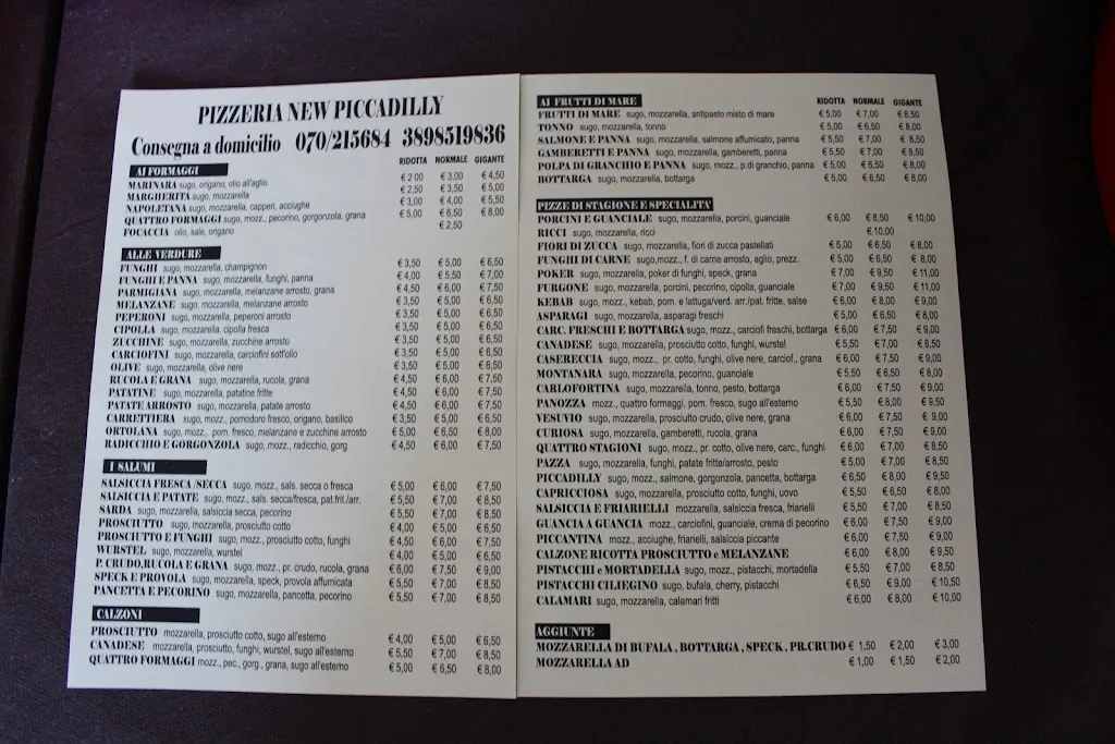 Menu_Pizzeria New Piccadilly | Bisteccheria Villaspeciosa_Villaspeciosa_image_1