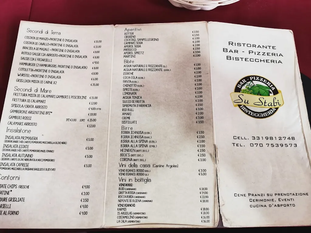 Menu_Bar Ristorante Pizzeria Su Stabi - Villasor_Villasor_image_2