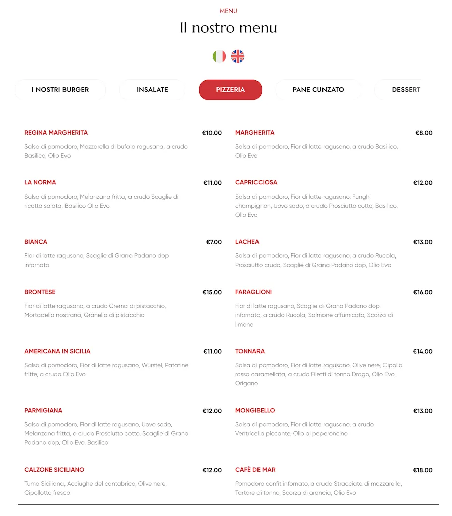 Menu_Sicilia's Cafe de Mar_Acitrezza_image_2