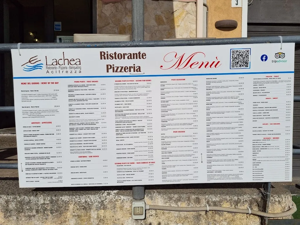 Menü_Ristorante Pizzeria Lachea_Acitrezza_Bild_1