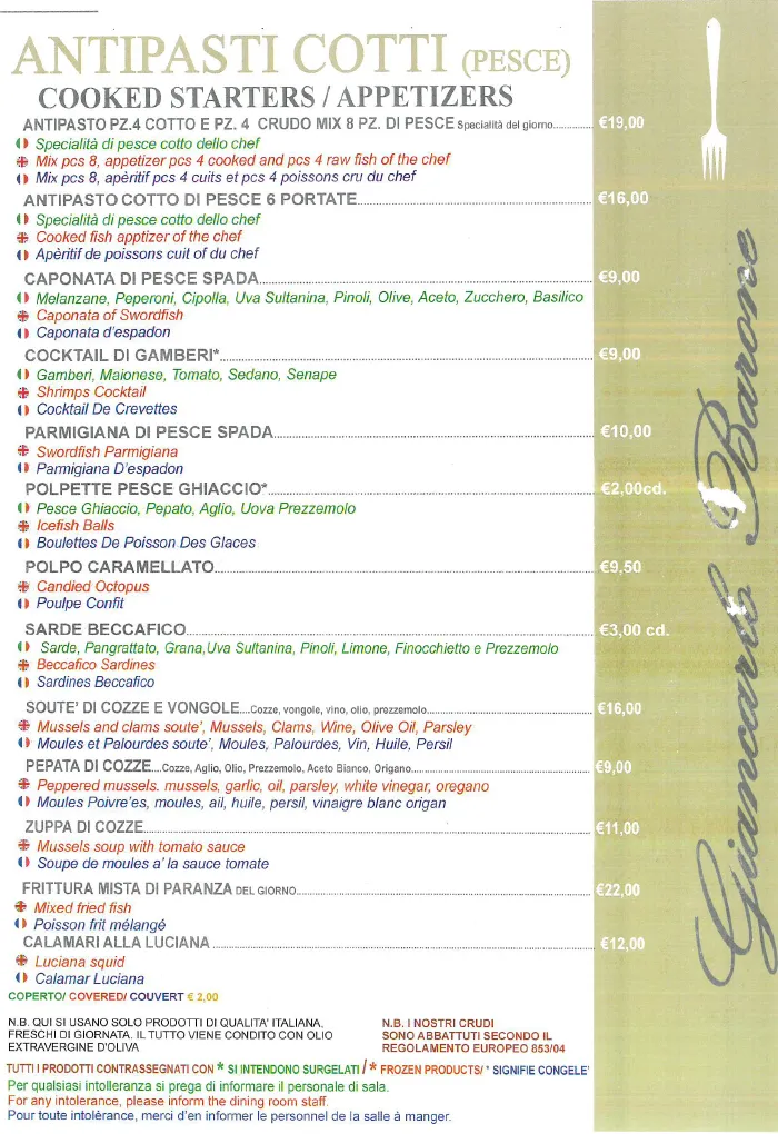 Menu_Ristorante Giancarlo Barone_Acitrezza_image_1