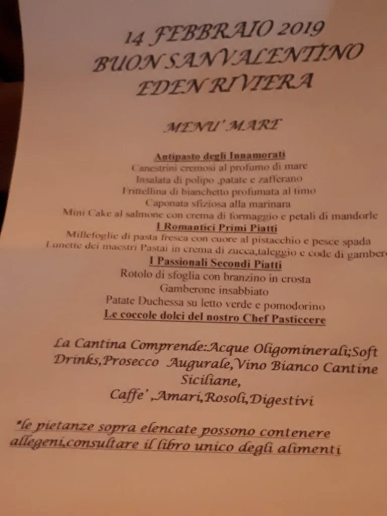 Menu_Hotel Eden Riviera_Aci Trezza_immagine_3