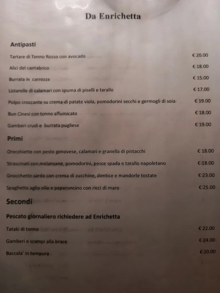 Menu_Da Enrichetta_Isole Tremiti_immagine_3
