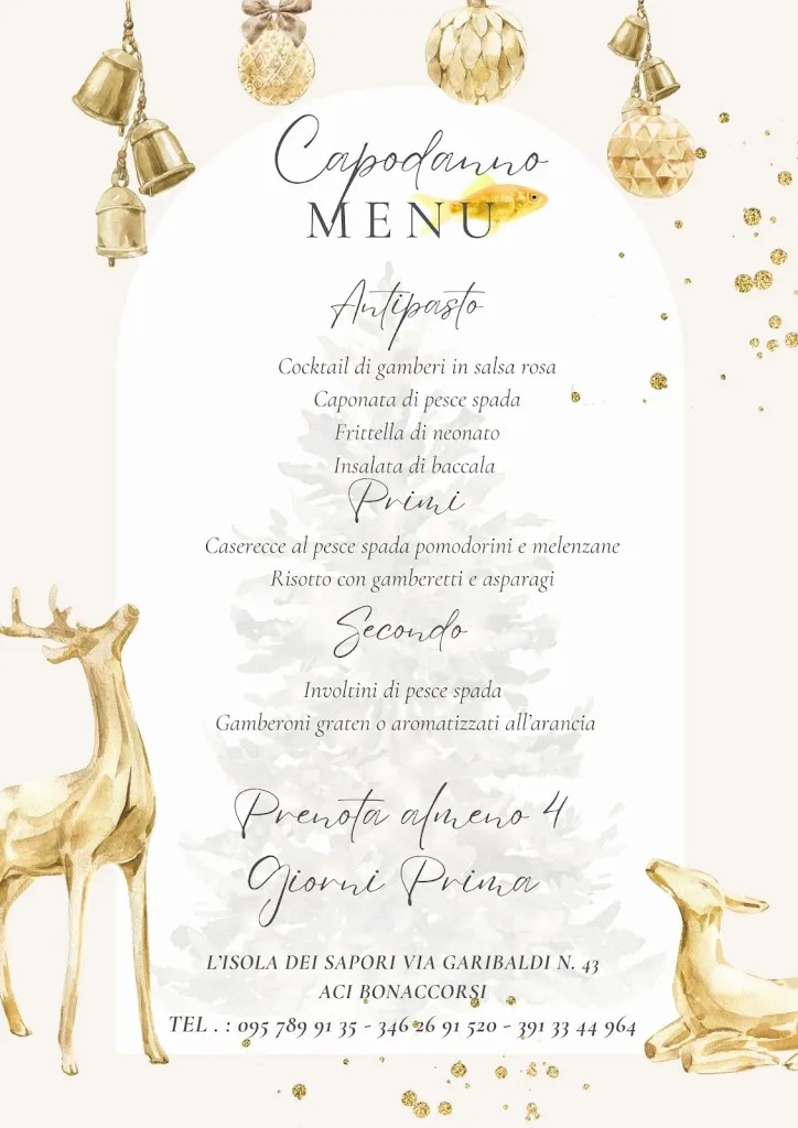 Menu_L'isola dei Sapori di Pulvirenti Santo Via Garibaldi,43 ACI Bonaccorsi_Aci Sant'Antonio_image_2