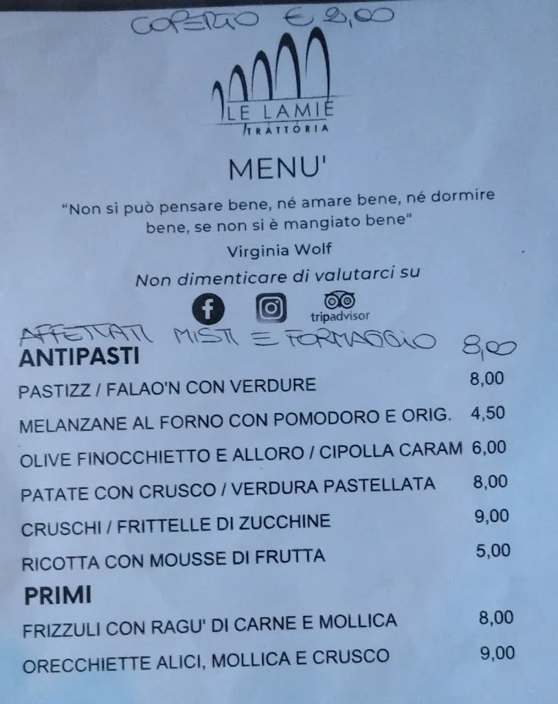 Menu_Trattoria Le Lamie_Lamie_image_3