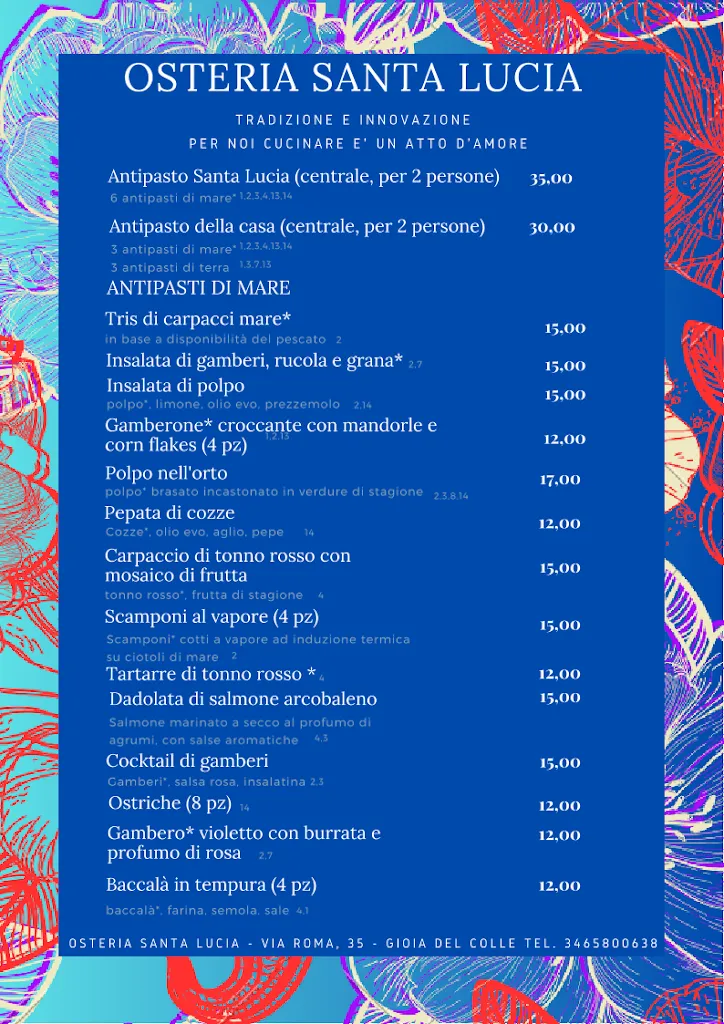 Menu_Osteria Santa Lucia_Gioia del Colle_image_4