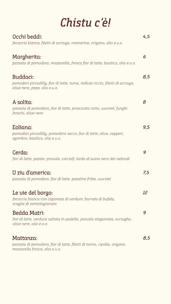 Menu_Bedda Matri - specialità sicule_Acquedolci_image_2
