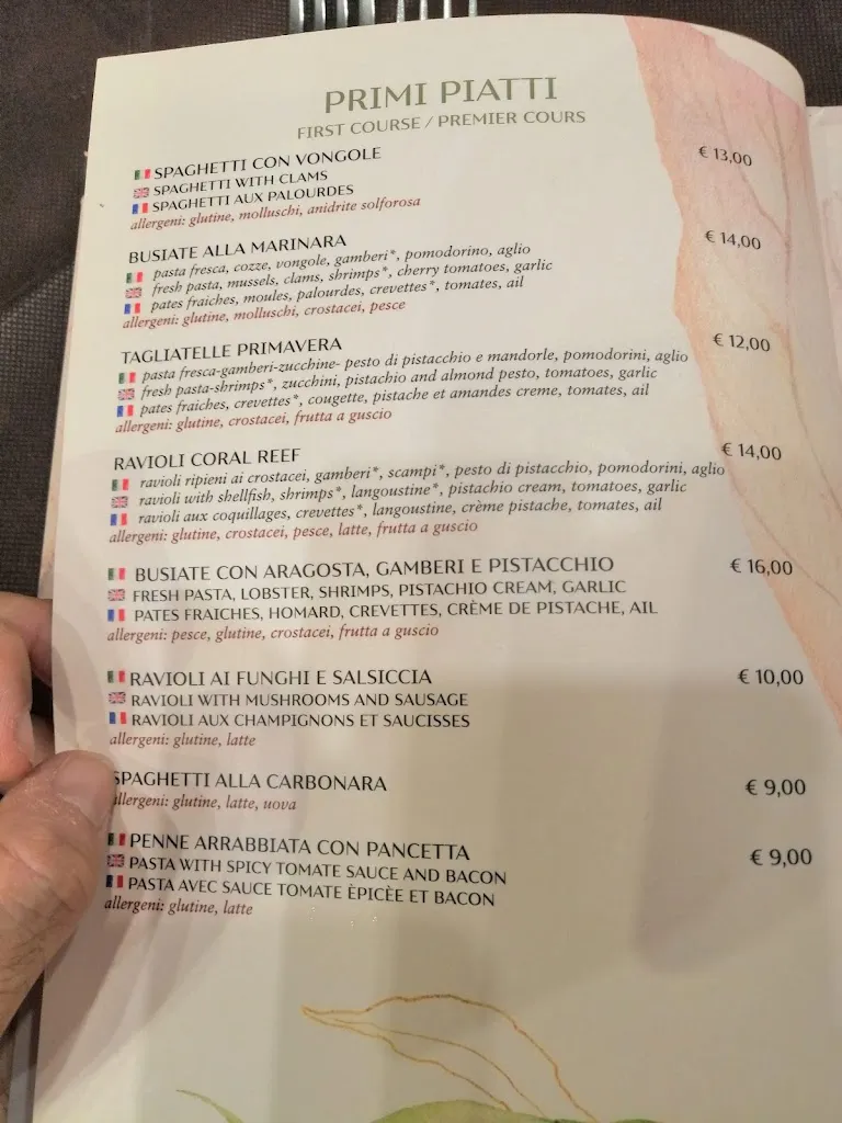 Menu_Coral Reef Ristorantino_Agliandroni-Paternella_image_4