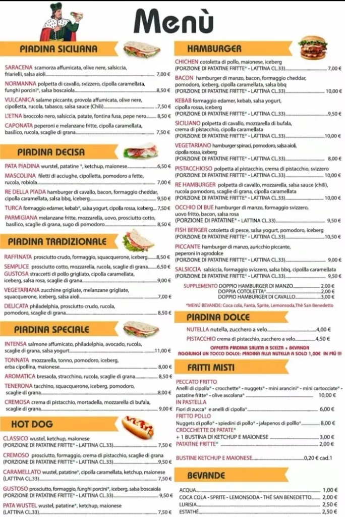 Menu_Il Re della Piada_Adrano_immagine_1