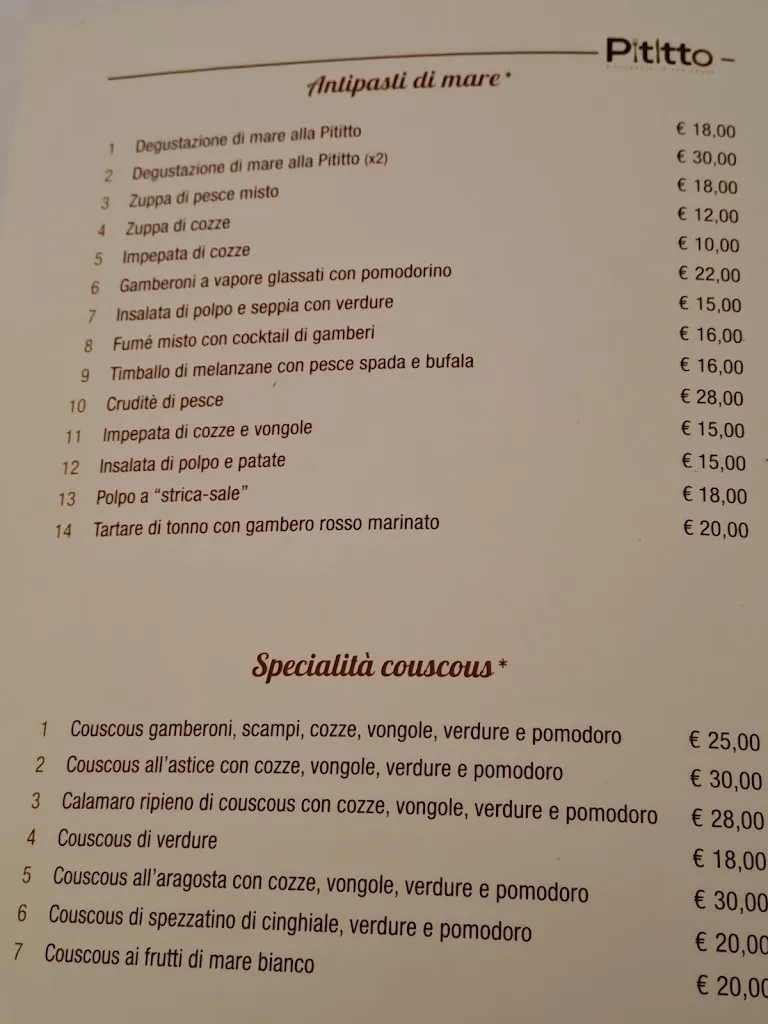 Menü_Pititto Ristorante_Agrigento_Bild_3