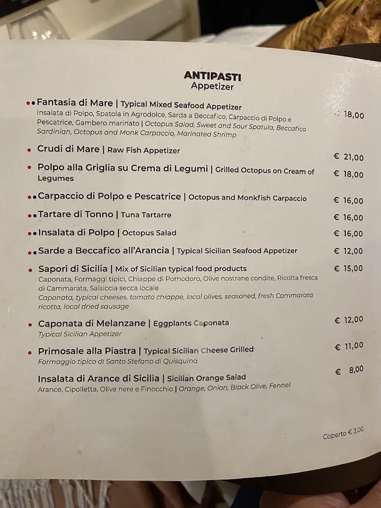 Menu_Ristorante Ruga Reali, Osteria del Teatro_Agrigento_image_1