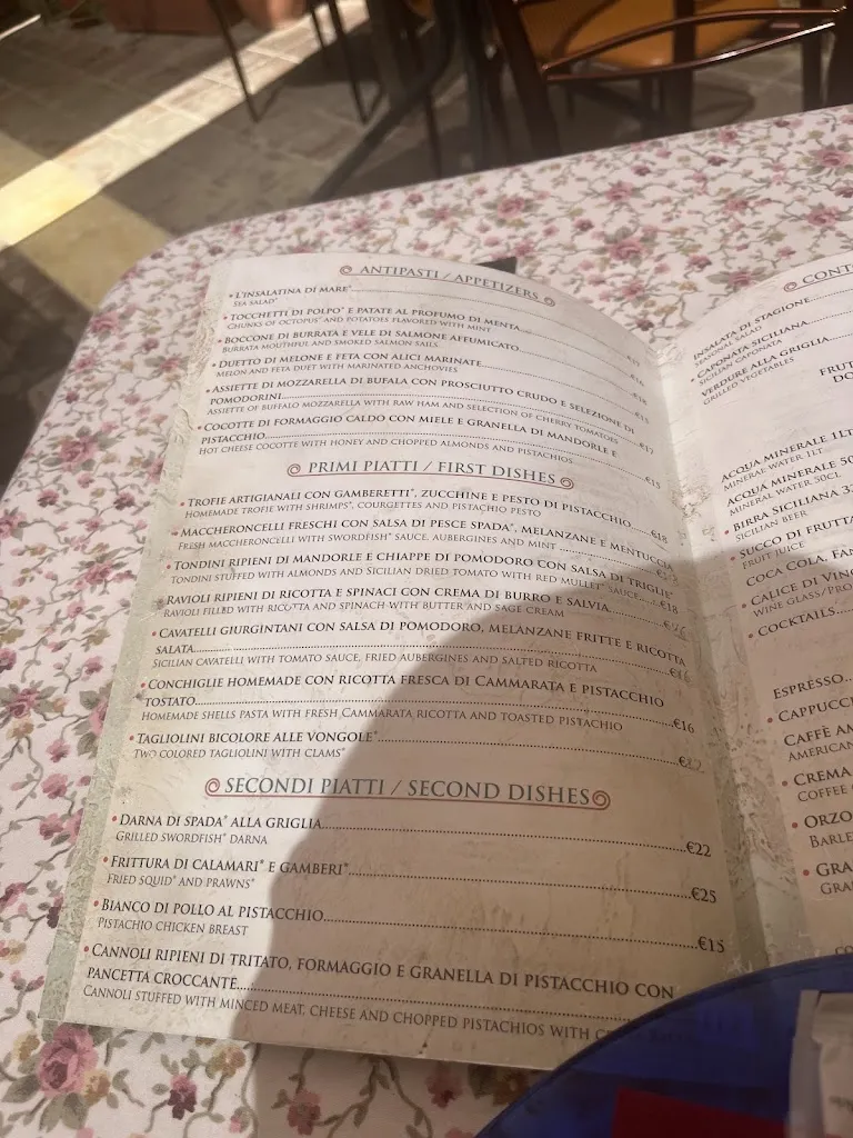 Menu_La Promenade dei Templi_Agrigento_image_1