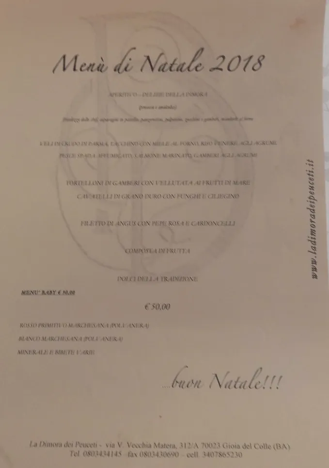 Menu_La Dimora dei Peuceti_Gioia del Colle_image_1