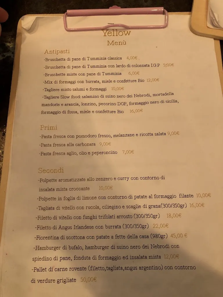 Menu_Yellove RistoVintage_Agrigento_image_1
