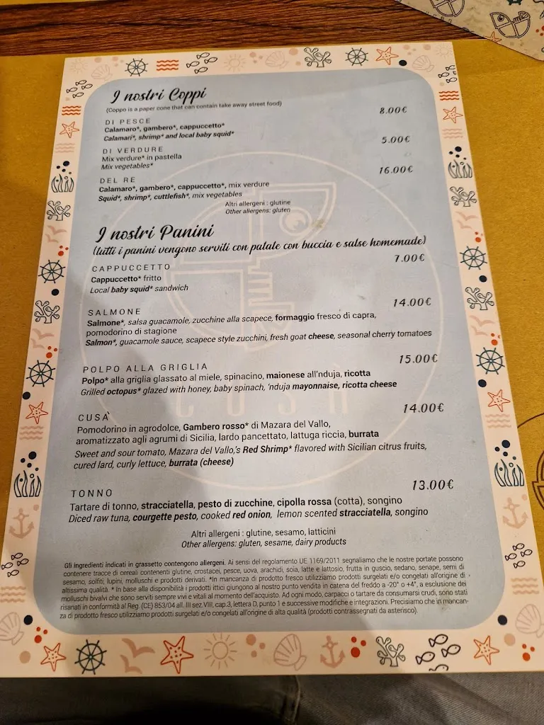 Menu_Cusà Cucina di mare_Agrigento_image_2