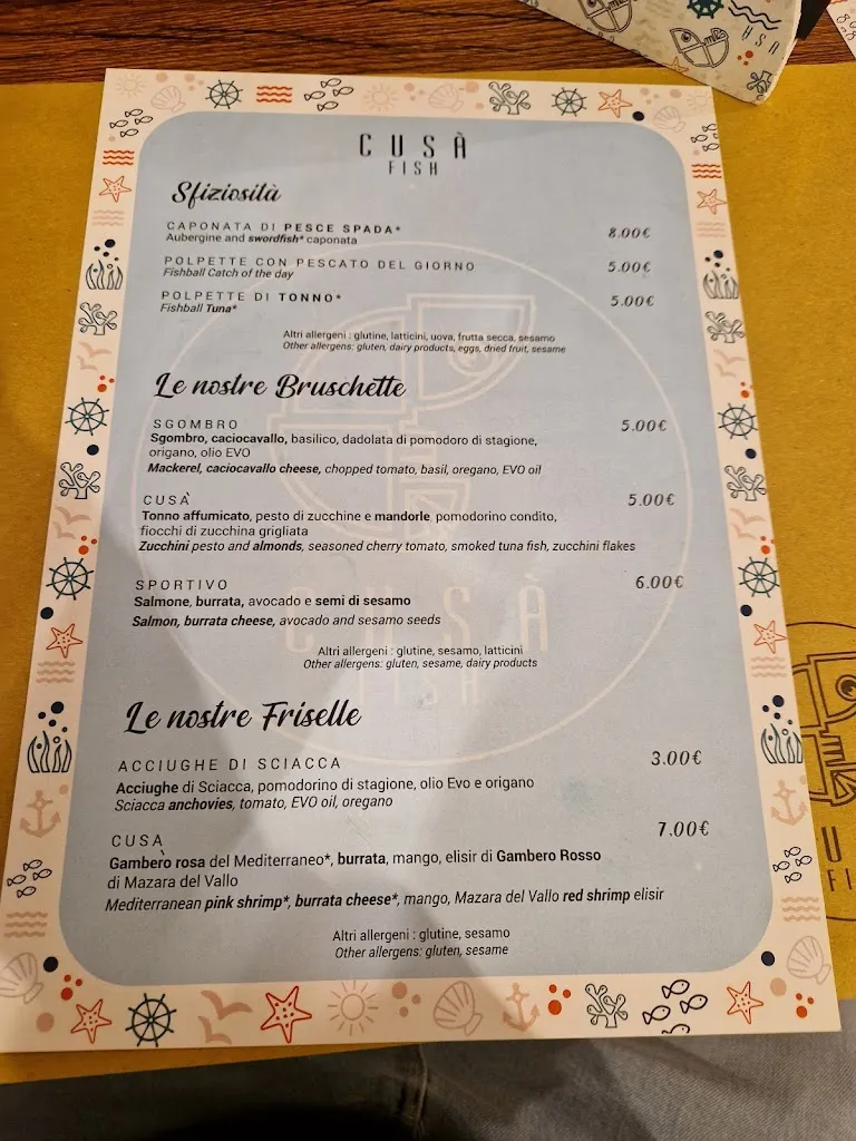 Menu_Cusà Cucina di mare_Agrigento_image_3