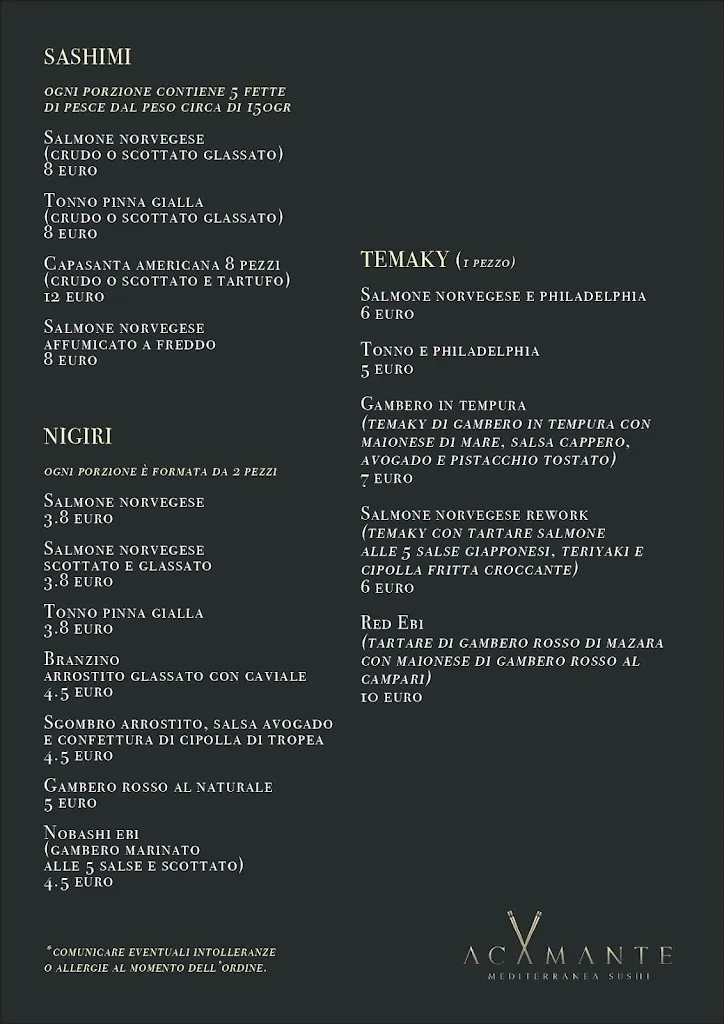 Menu_Acamante restaurant food and drink_Agrigento_image_4