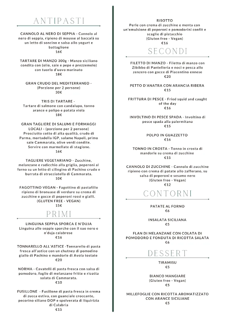 Menu_MUSAMORA Cocktail Bar | Restaurant_Agrigento_image_1