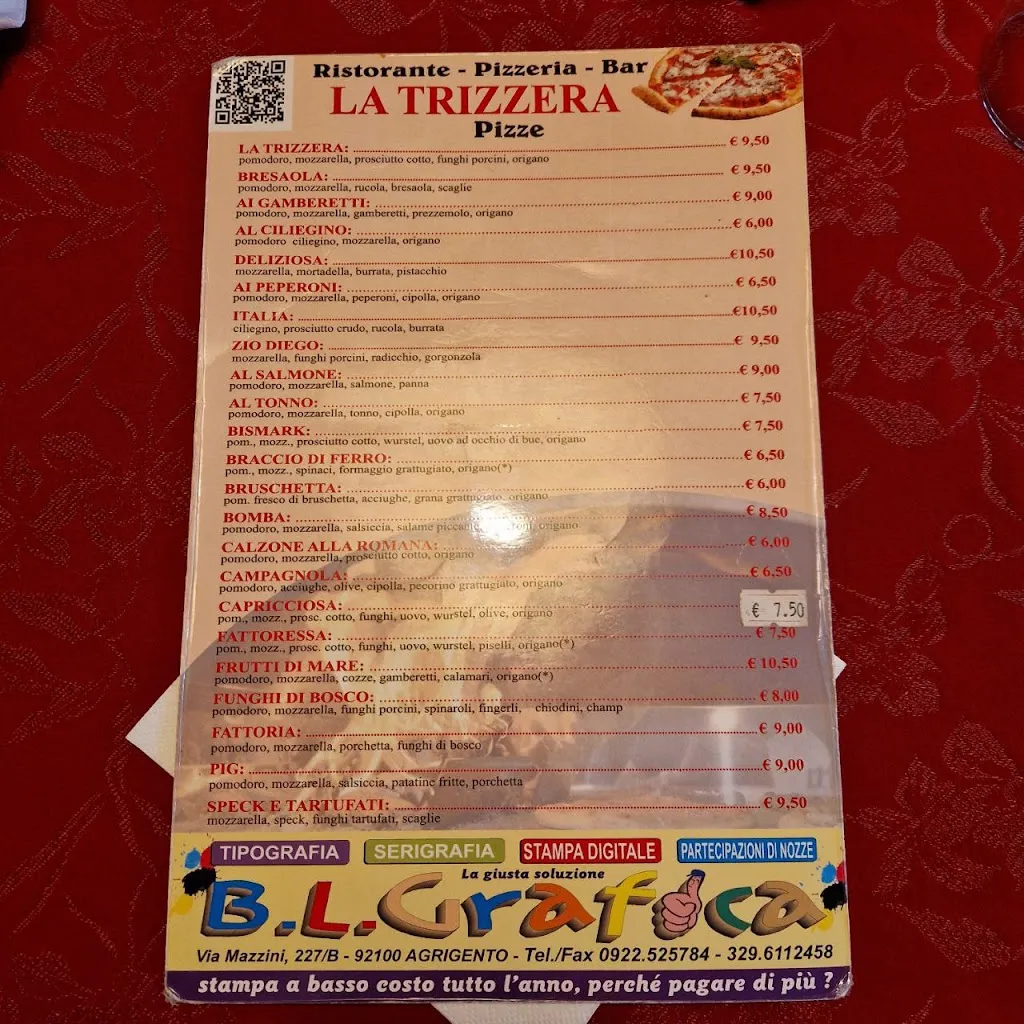Menu_The Trizzera Ristorante Pizzeria_Agrigento_image_2