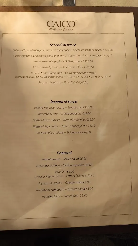 Menu_Caico Trattoria & Cantina_Agrigento_image_3