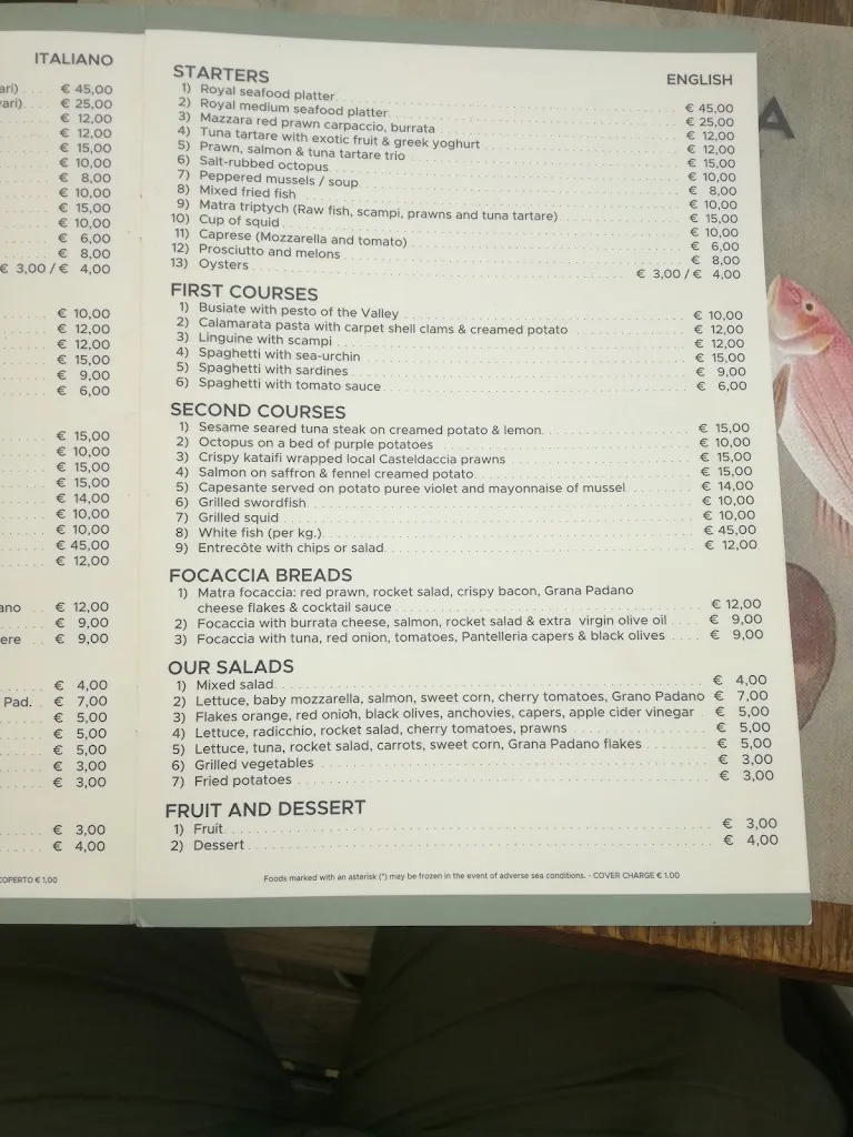 Menu_Matra Drink And Restaurant_Agrigento_image_1