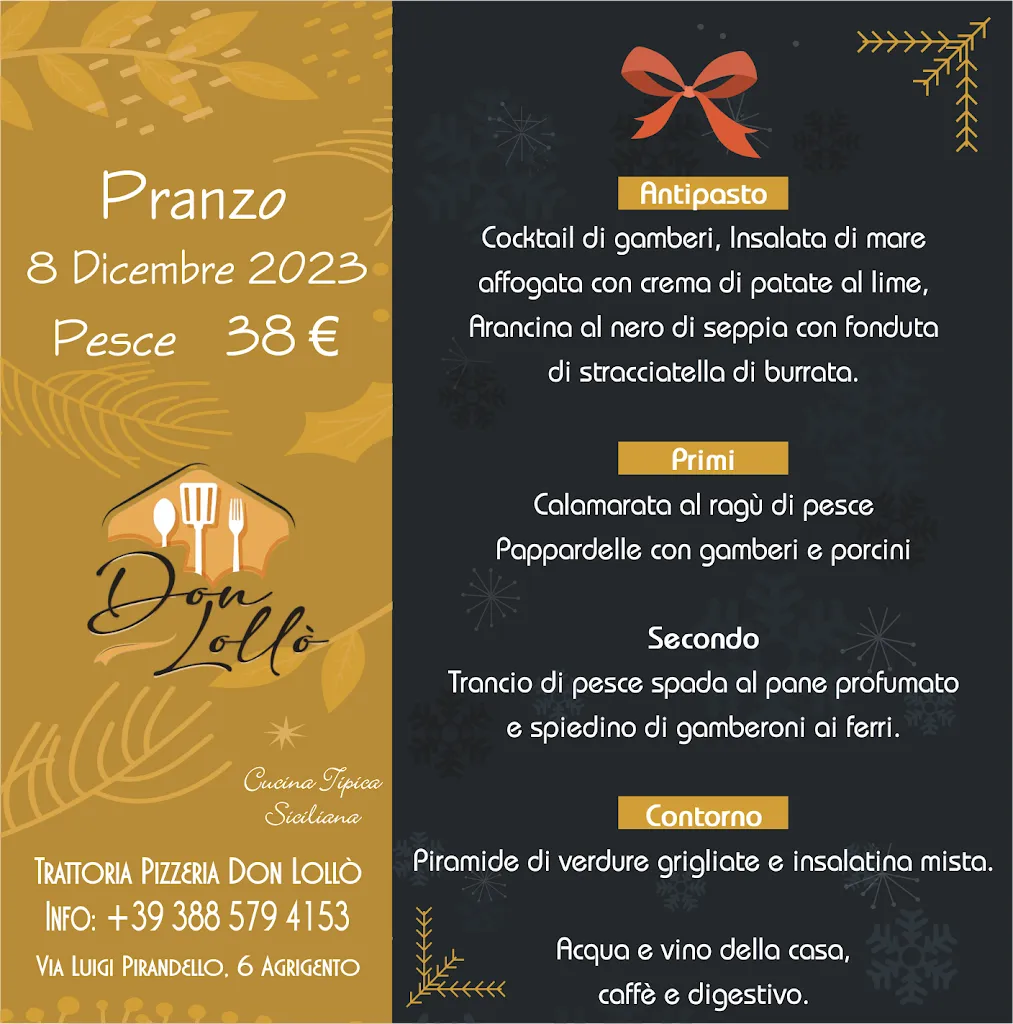 Trattoria Don Lollò restaurant in Agrigento