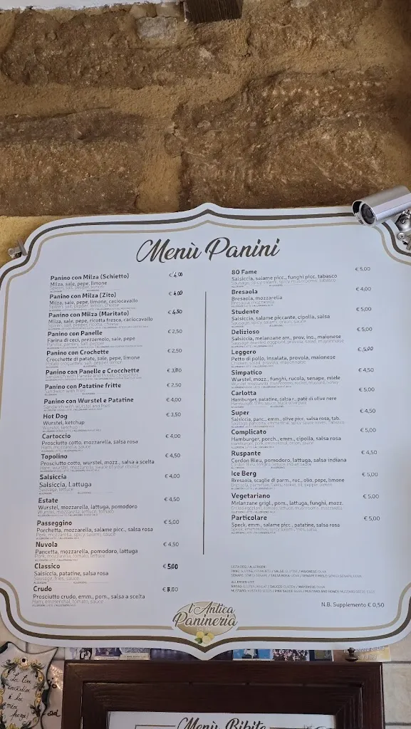 Menu_L'antica panineria_Agrigento_image_1