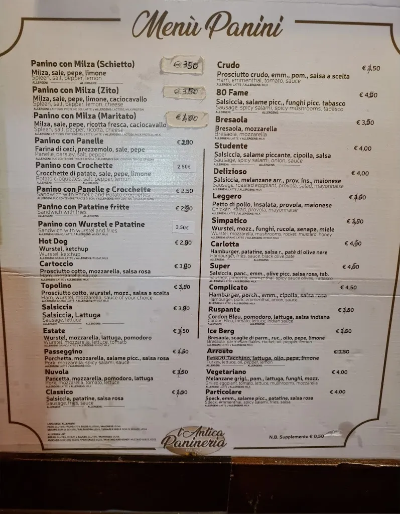 Menu_L'antica panineria_Agrigento_image_2