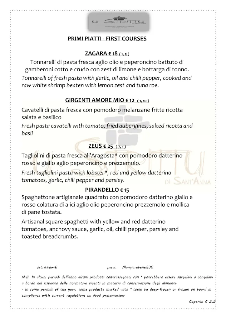 Menu_U'Strittu di Sant'Anna_Agrigento_immagine_2