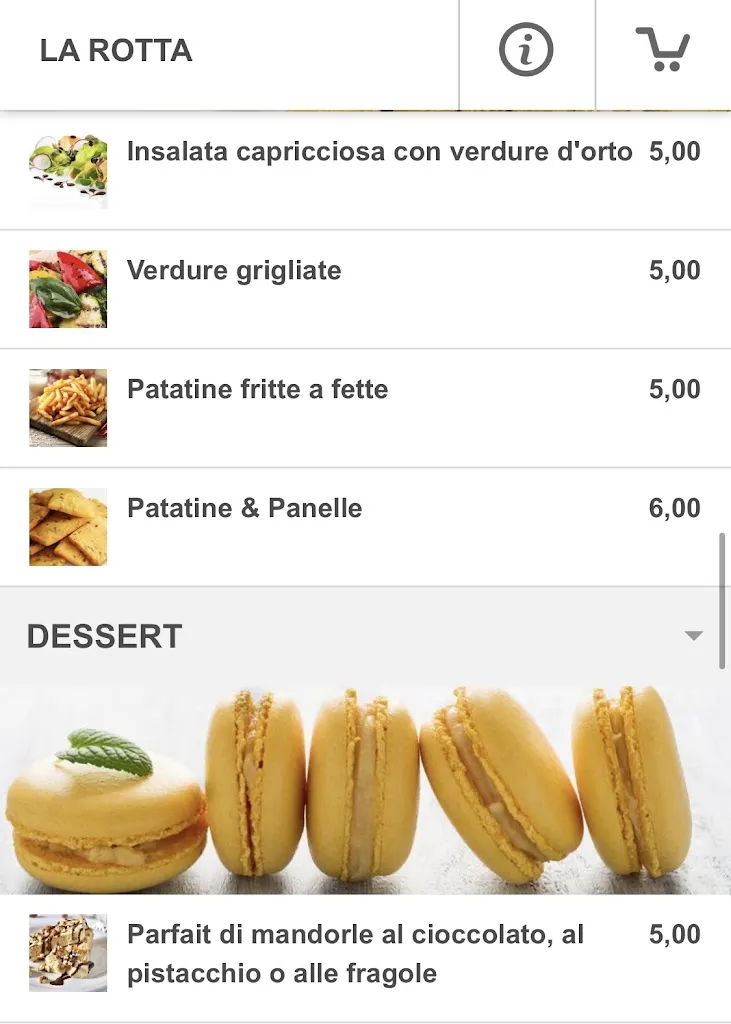 Menu_La Rotta Rooms, Restaurant and Cocktail bar_Agrigento_image_2