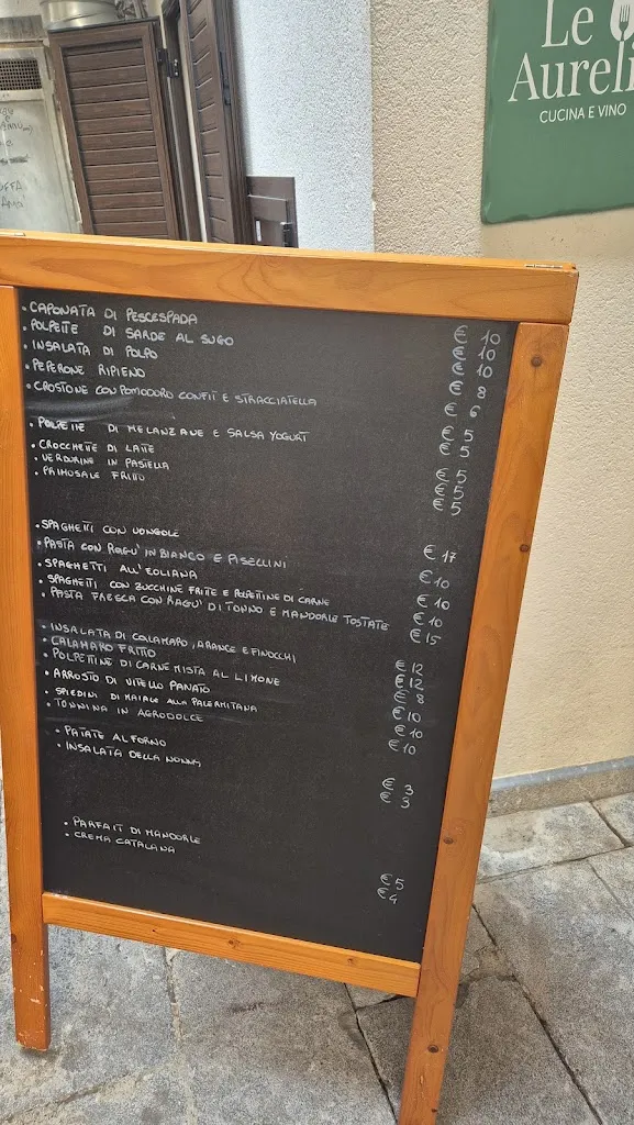 Menu_Le Aurelie - Cucina e vino_Altofonte_image_4