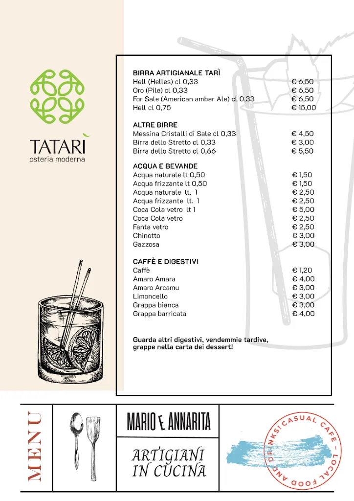 Menu_Tatarì Osteria Moderna_Alcamo_immagine_3