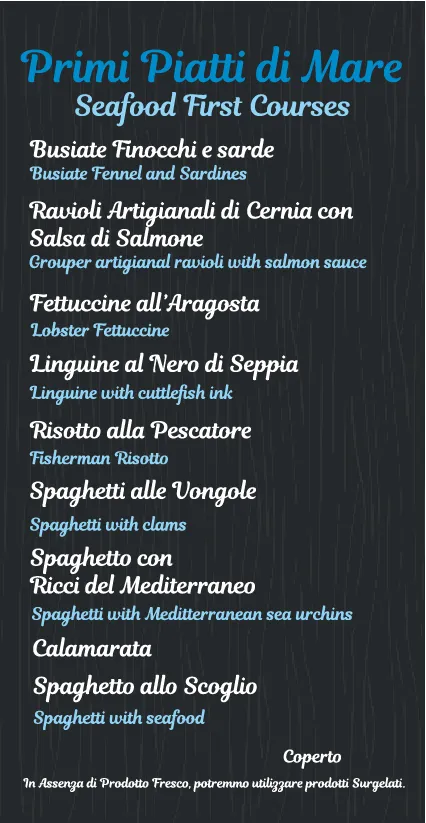 Menu_Trattoria Vero Gusto_Alcamo_image_1
