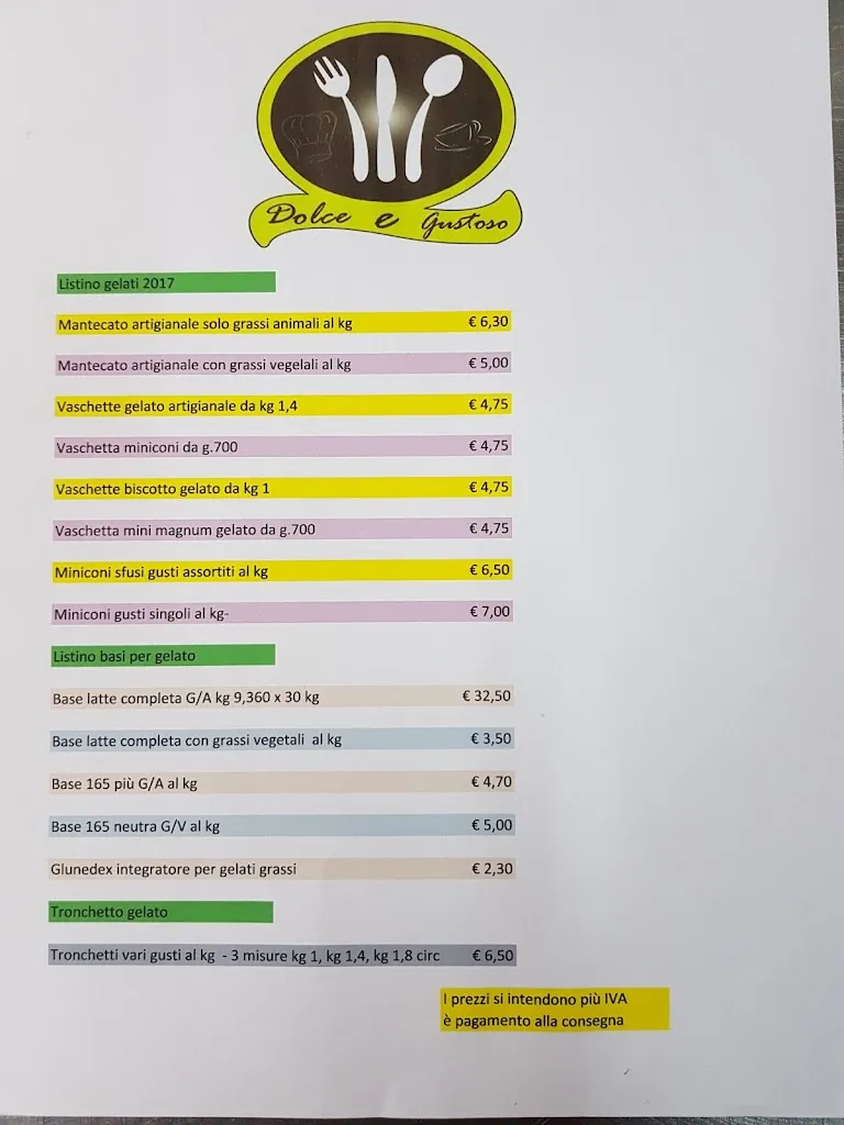Menu_Dolce e Gustoso | Bar Pasticceria Pizzeria Gelateria Ristorante Banchetti Catering Gastronomia._Alcamo_image_1