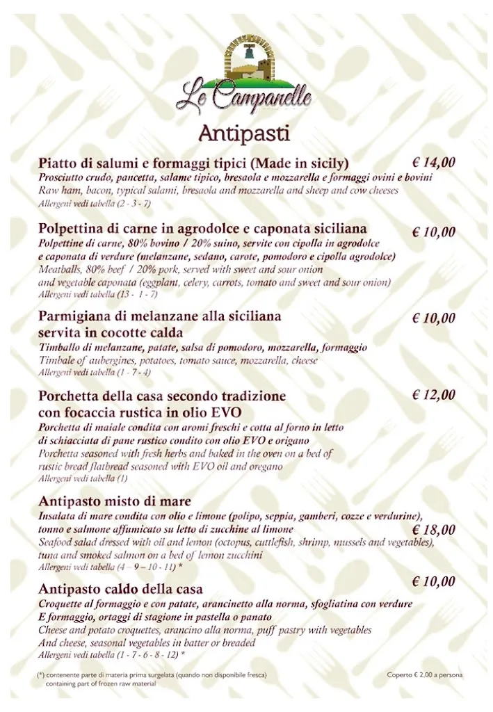 Menu_Ristorante dell'Agriturismo Le Campanelle_Aliminusa_image_2