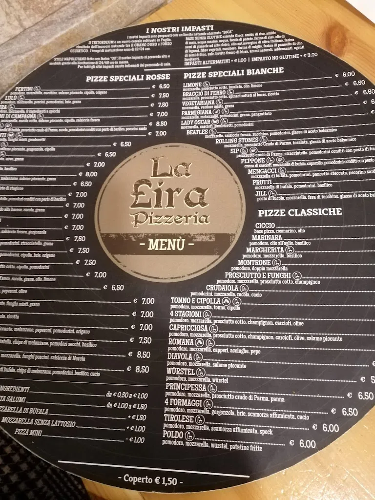 Menu_Pizzeria La Lira_Gioia del Colle_image_1