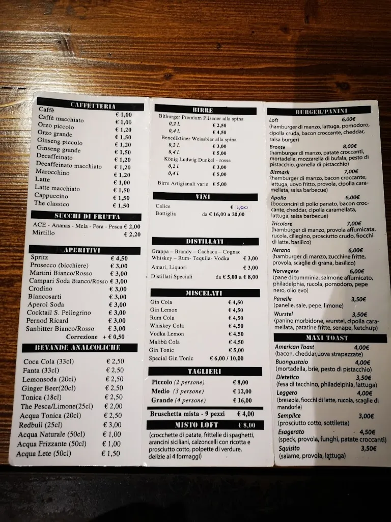 Menu_Loft Cafè_Barrafranca_image_1