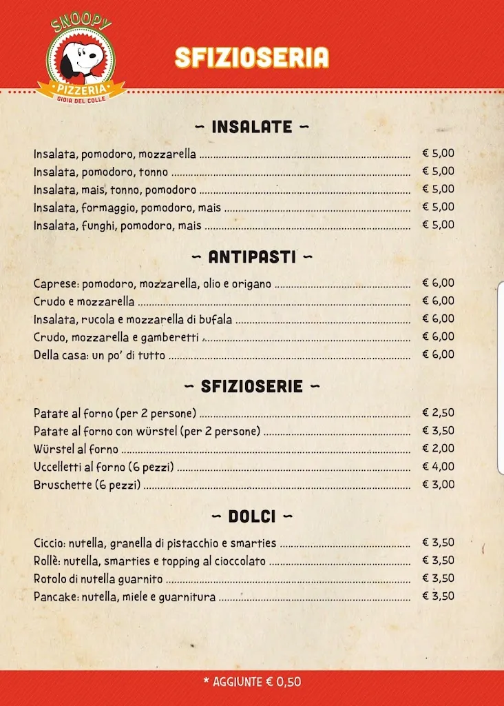 Menu_Lo Snoopy_Gioia del Colle_image_1