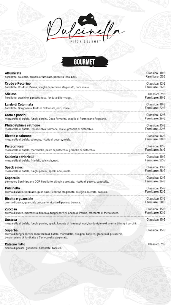 Menü_Pulcinella Pizzeria _ Lounge bar_Belmonte Mezzagno_Bild_1