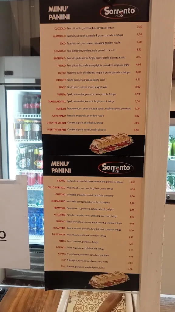 Menu_Sorrento Panineria Di Bonfiglio Maria Grazia_Barcellona Pozzo di Gotto_image_1