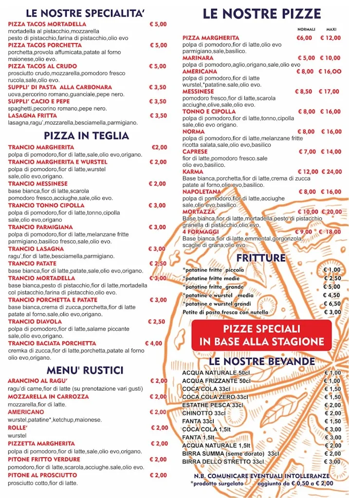 Menu_Karma di Lorenzo Gitto - Pizza in teglia, Rosticceria,Panetteria, Pasticceria panaria_Barcellona Pozzo di Gotto_image_1