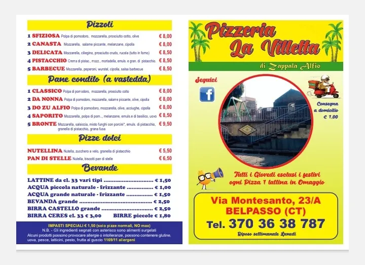 Menu_Pizzeria La Villetta Belpasso_Belpasso_image_2