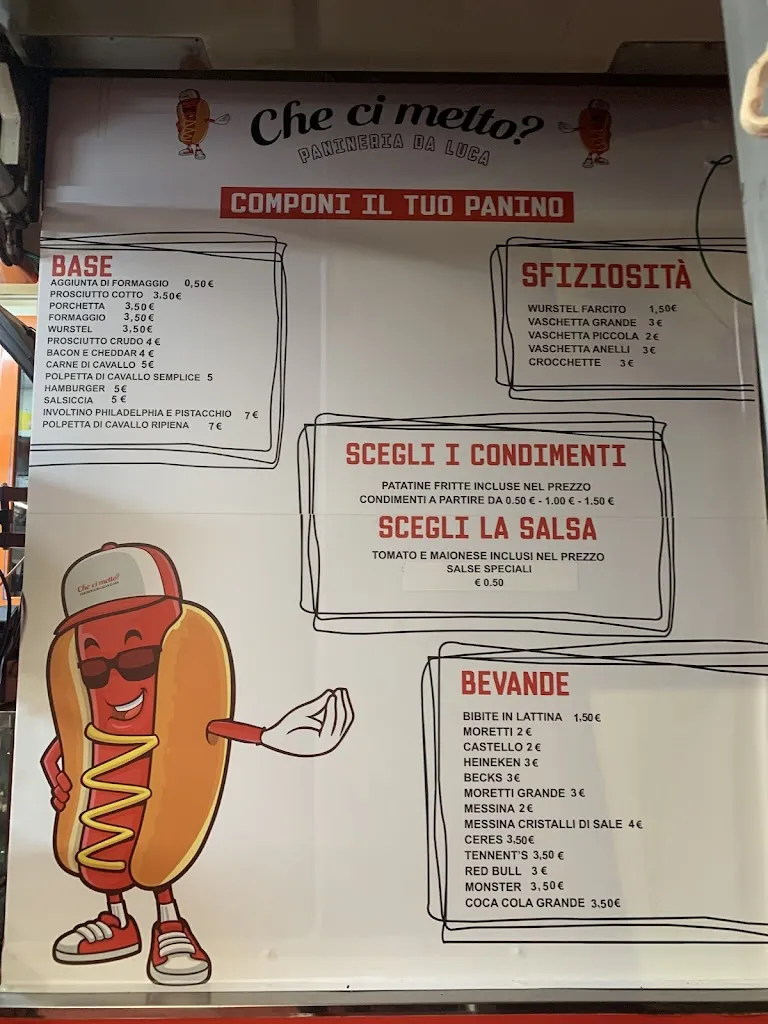 Menu_Che ci metto? Panineria Da Luca_Belpasso_immagine_1