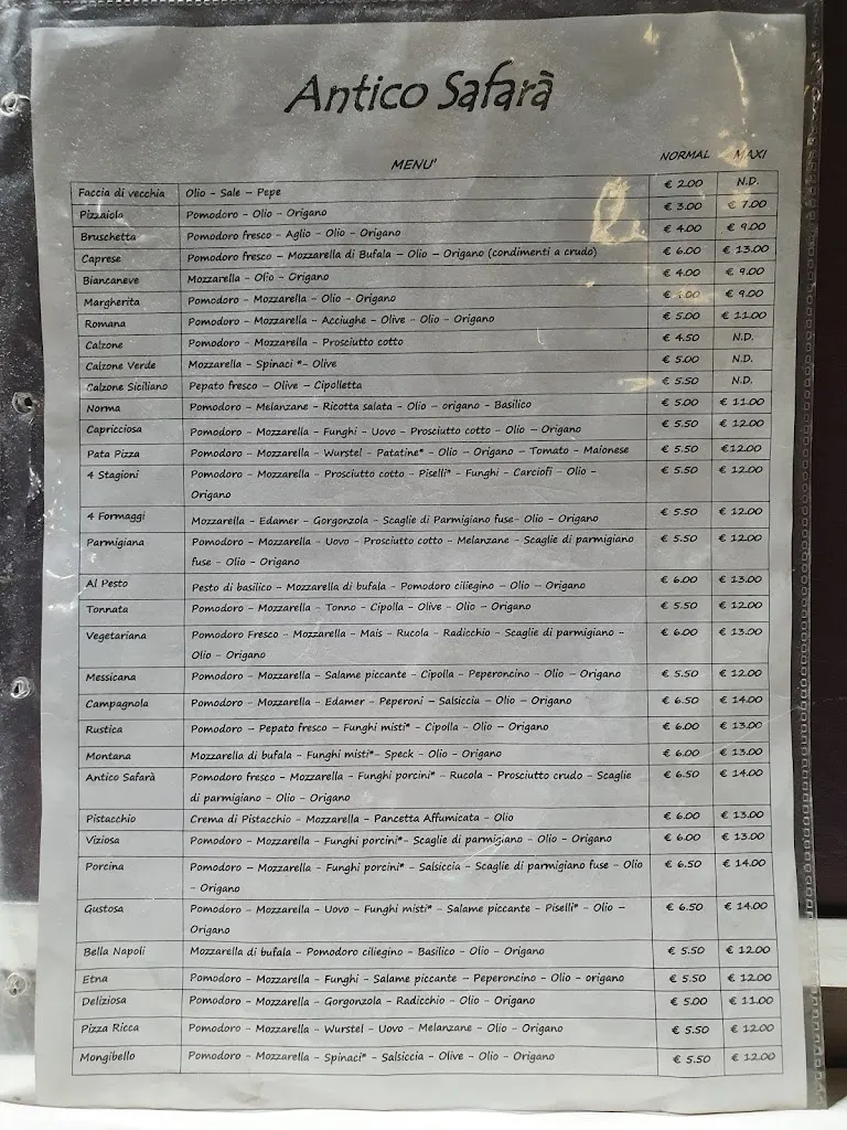 Menu_Pizzeria Safara’_Belpasso_image_4