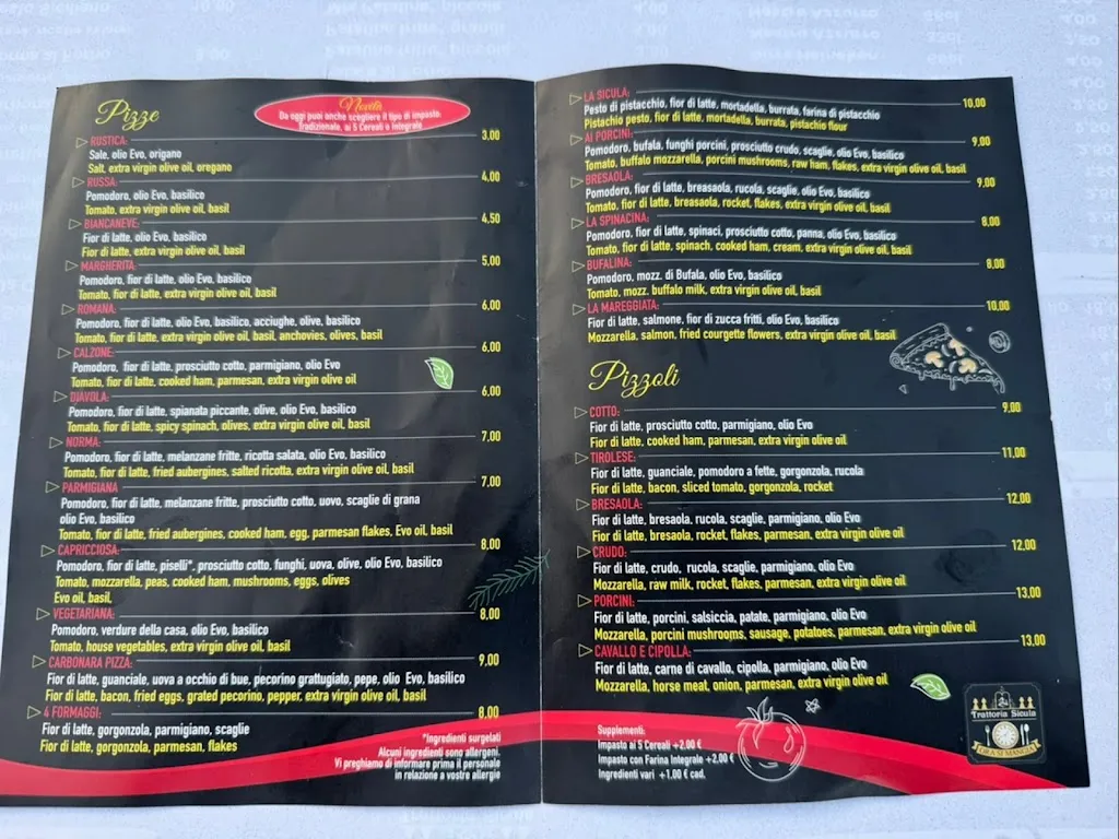 Menu_A Trattoria Pizzeria Sicula - Avola_Avola_image_2