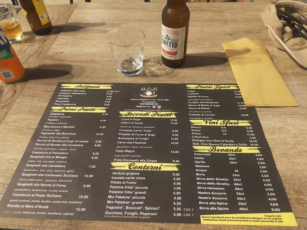 Menu_A Trattoria Pizzeria Sicula - Avola_Avola_image_4