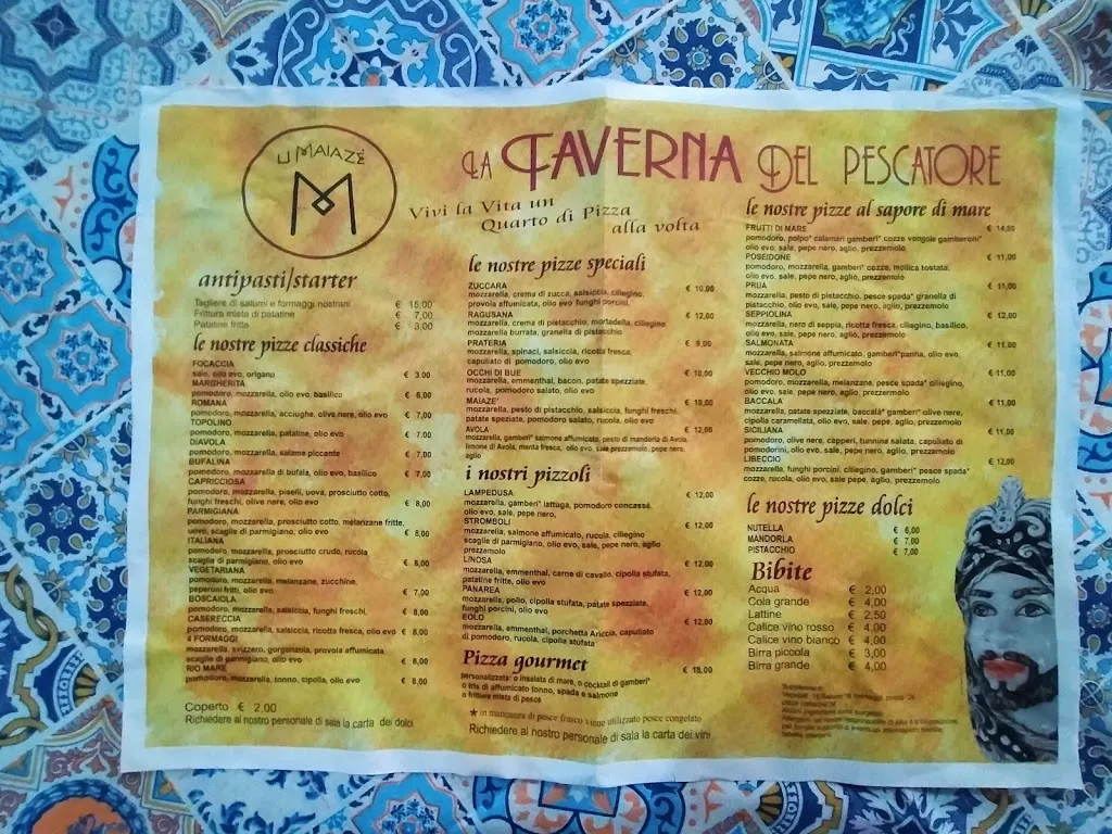 Menu_La Taverna Del Pescatore_Avola_image_1