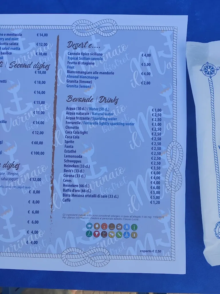 Menu_Il marinaio bistrot_Avola_image_1